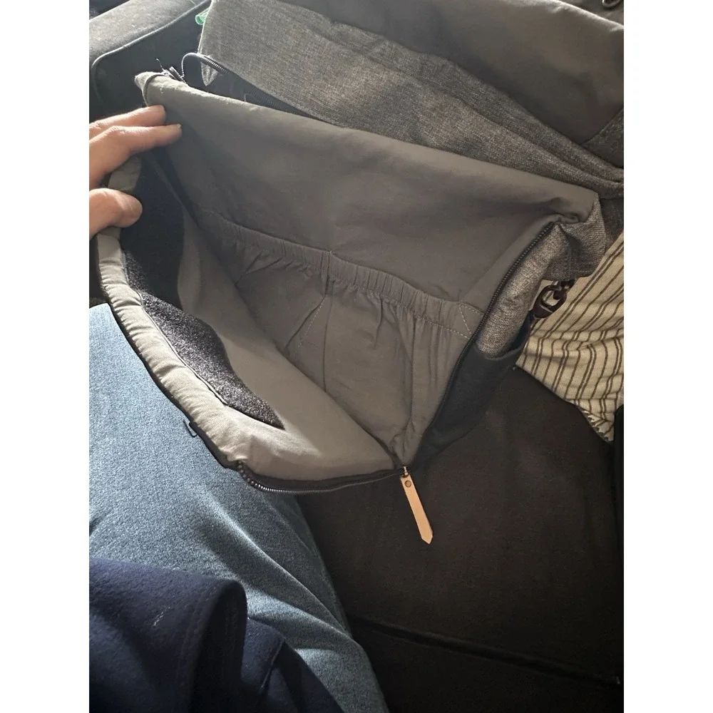 Petunia Pickle Bottom Boxy Backpack Diaper Bag Gray And Black